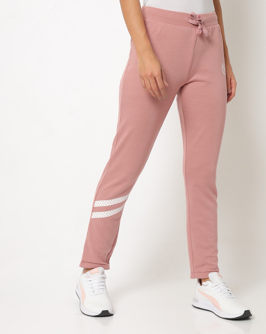 Buy Duke Pink Mid Rise Track Pants for Women Online  Tata CLiQ