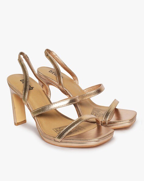 Gold store sandals payless