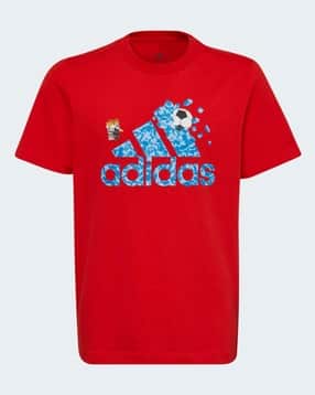 adidas kids Brand Print Crew-Neck T-Shirt-picture-24