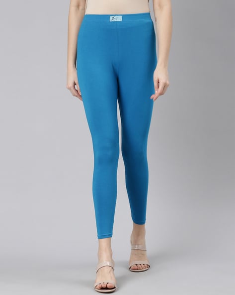 Buy Zelocity Cotton Leggings - Maritime Blue at Rs.538 online | Activewear  online