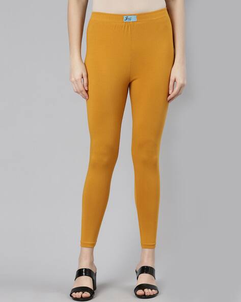 High-Rise Leggings with Elasticated Waist