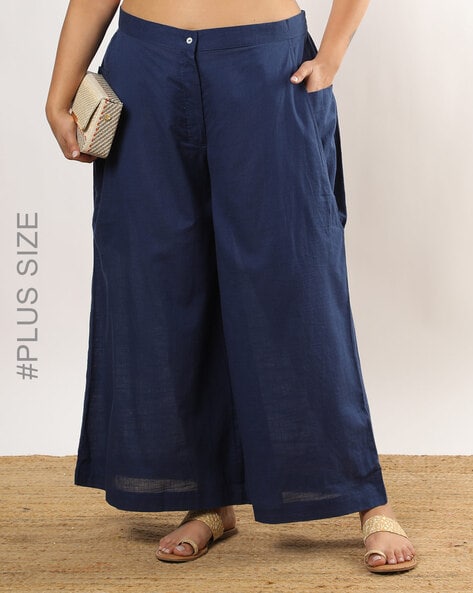 Women Flared Pants with Pockets Price in India