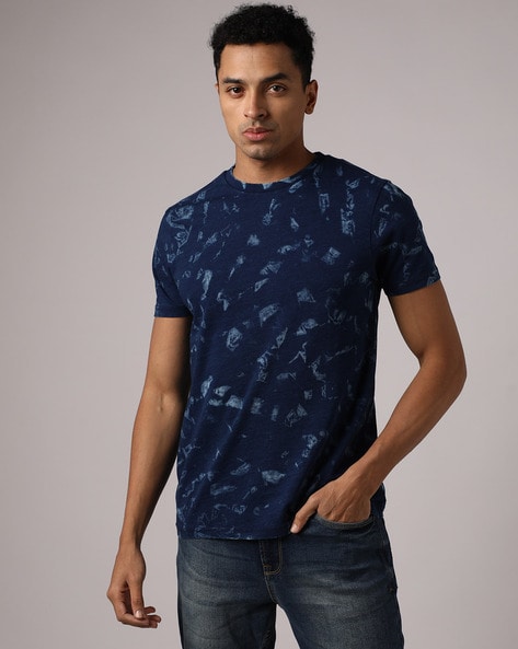 Printed Slim Fit Crew-Neck T-Shirt