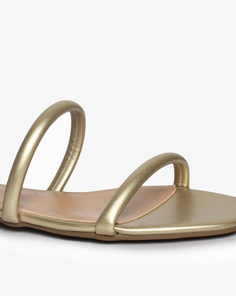 Buy Gold Flat Sandals for Women by BRASH by Payless Online | Ajio.com