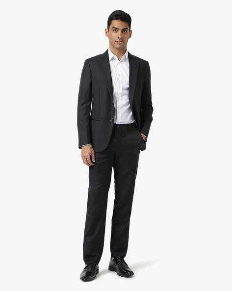 Buy GIORGIO ARMANI Single-Breasted 2-Piece Suit Set | Black Color