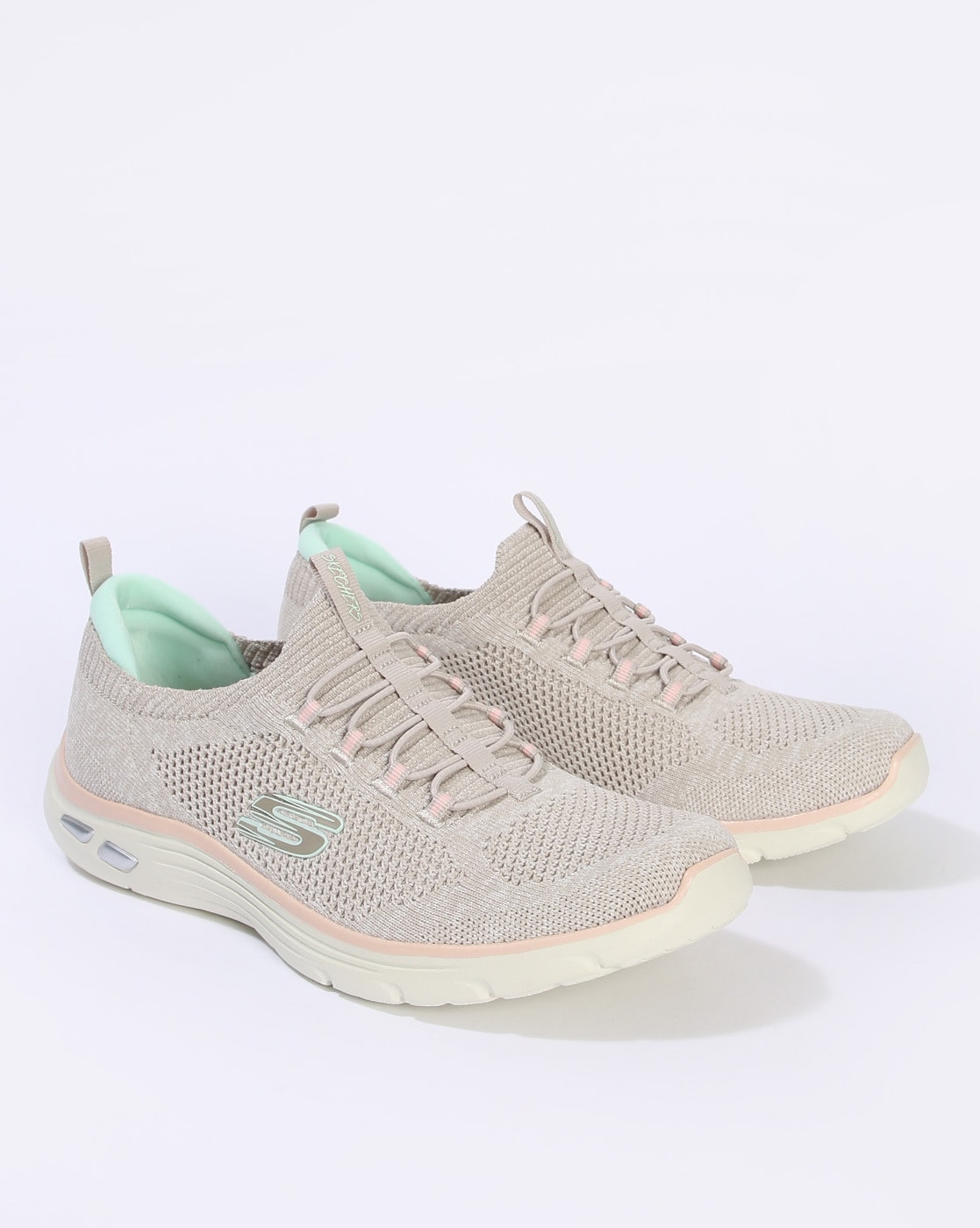 muestra amante Culpable Buy Taupe Grey Casual Shoes for Women by Skechers Online | Ajio.com