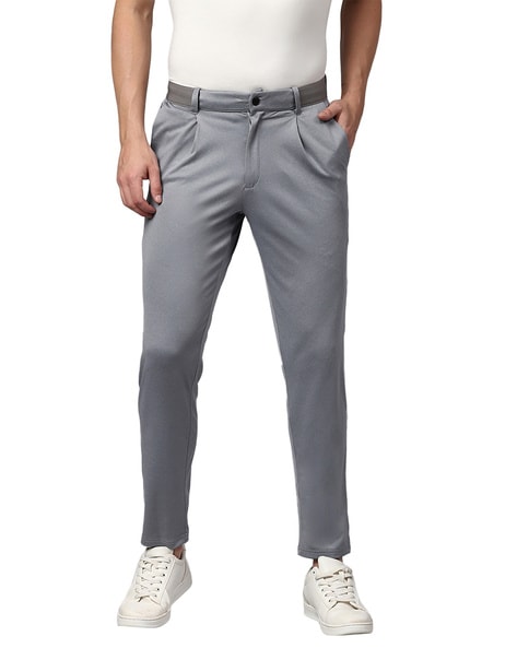 Buy Louis Philippe Grey Trousers Online - 787637 | Louis Philippe