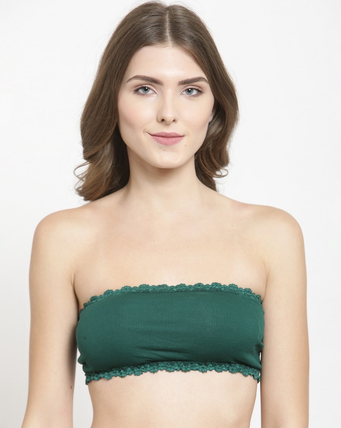 Lace Off-Shoulder Sleeve Bra