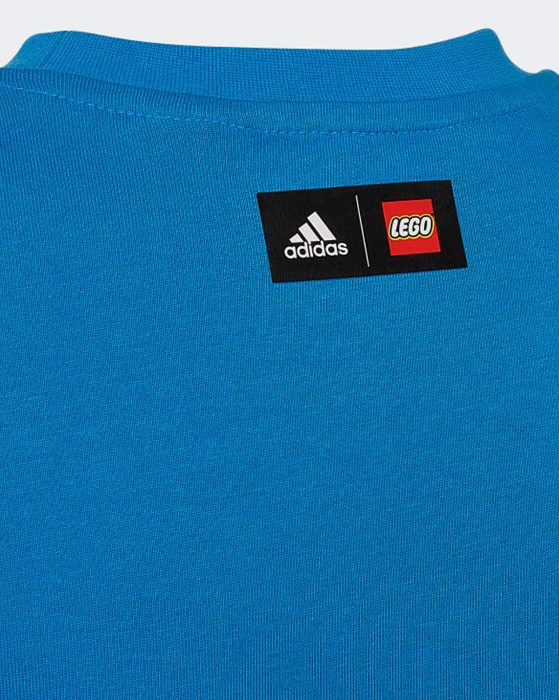 Buy Adidas Kids Hg1998 Logo Print Crew-Neck T-Shirt | Blue