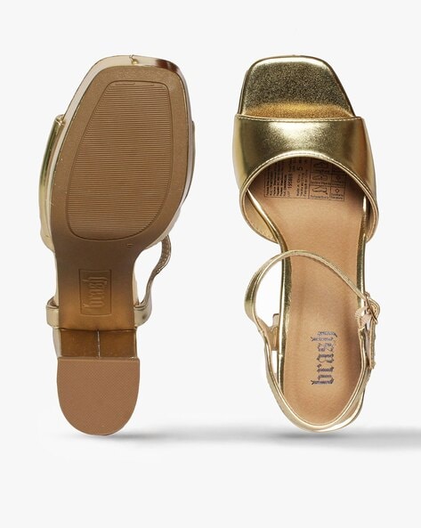 Gold store sandals payless