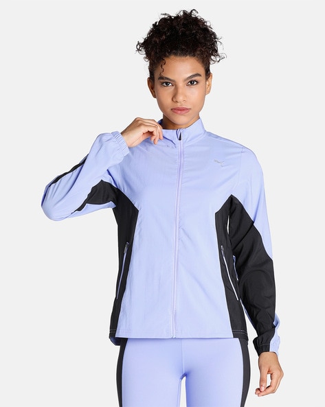 Purple hot sale running jacket