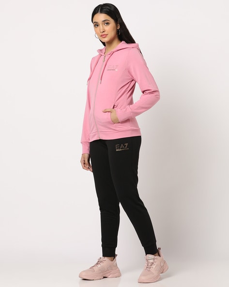 Buy Pink Black Tracksuits for Women by EA7 Emporio Armani Online