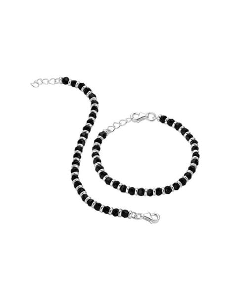 Black Rhodium Anika Silver Bracelet For Girls - Gem O Sparkle