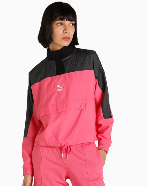 Puma Half Jacket Red Swxp Half Zip Woven Jacket Women