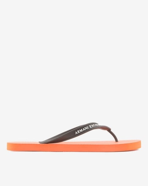 Buy Orange Flip Flop & Slippers for Men by ARMANI EXCHANGE Online 