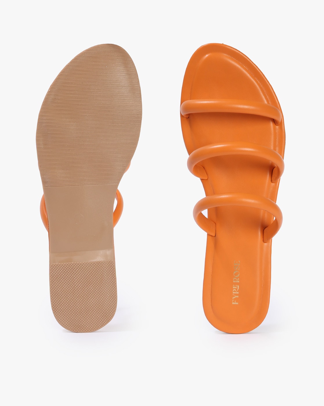 Buy Nude Flat Sandals for Women by AJIO Online | Ajio.com