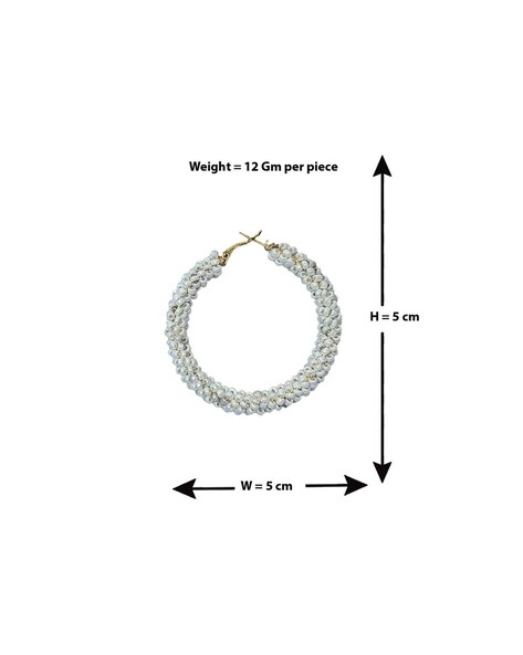 Swarovski large stone hoop earrings in white plating | ASOS