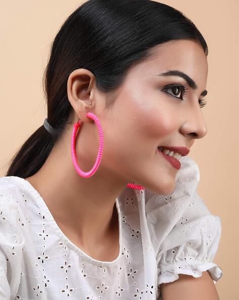 Double Thread Hoop Earrings – Accessberry