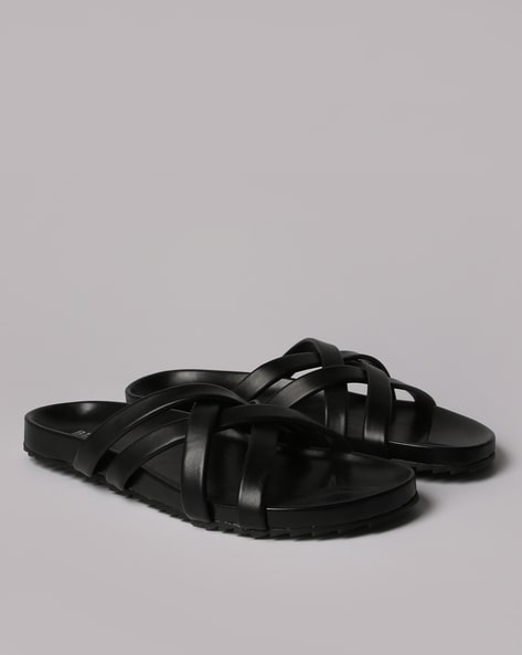 Black Flat Sandals for Women by Buda Jeans Co Online | Ajio.com