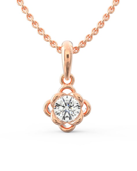 gold Olivia Spherical Diamond Pendant | Lab-grown Diamond Pendants | Svaraa