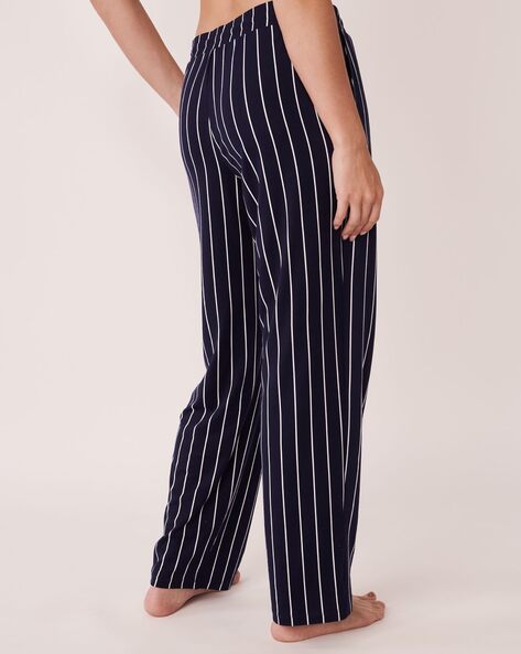 Womens blue best sale striped pyjamas