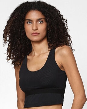 Colourblock Zip-Front Sports Bra