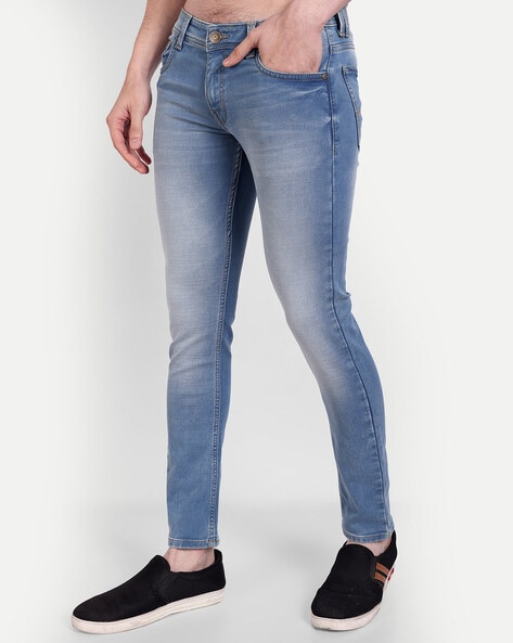 BRUNELLO CUCINELLI Size 34 Blue Washed Cotton Button Fly Jeans – Sui  Generis Designer Consignment