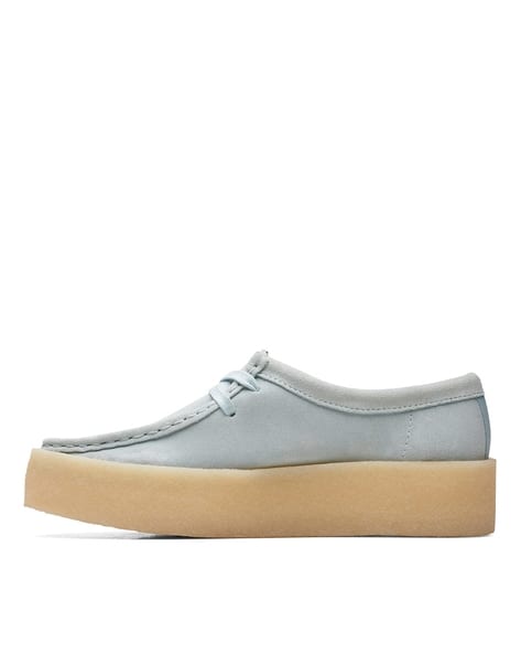 CLARKS Women Lace-Up Sneakers with Nubuck Upper