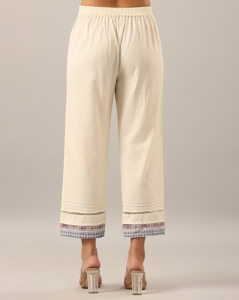Off White Ankle-Length Pants