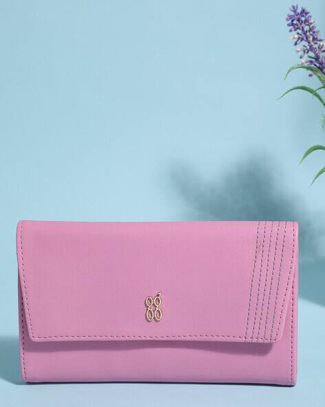 BAGGIT Tri-Fold Wallet with Stitch Accent