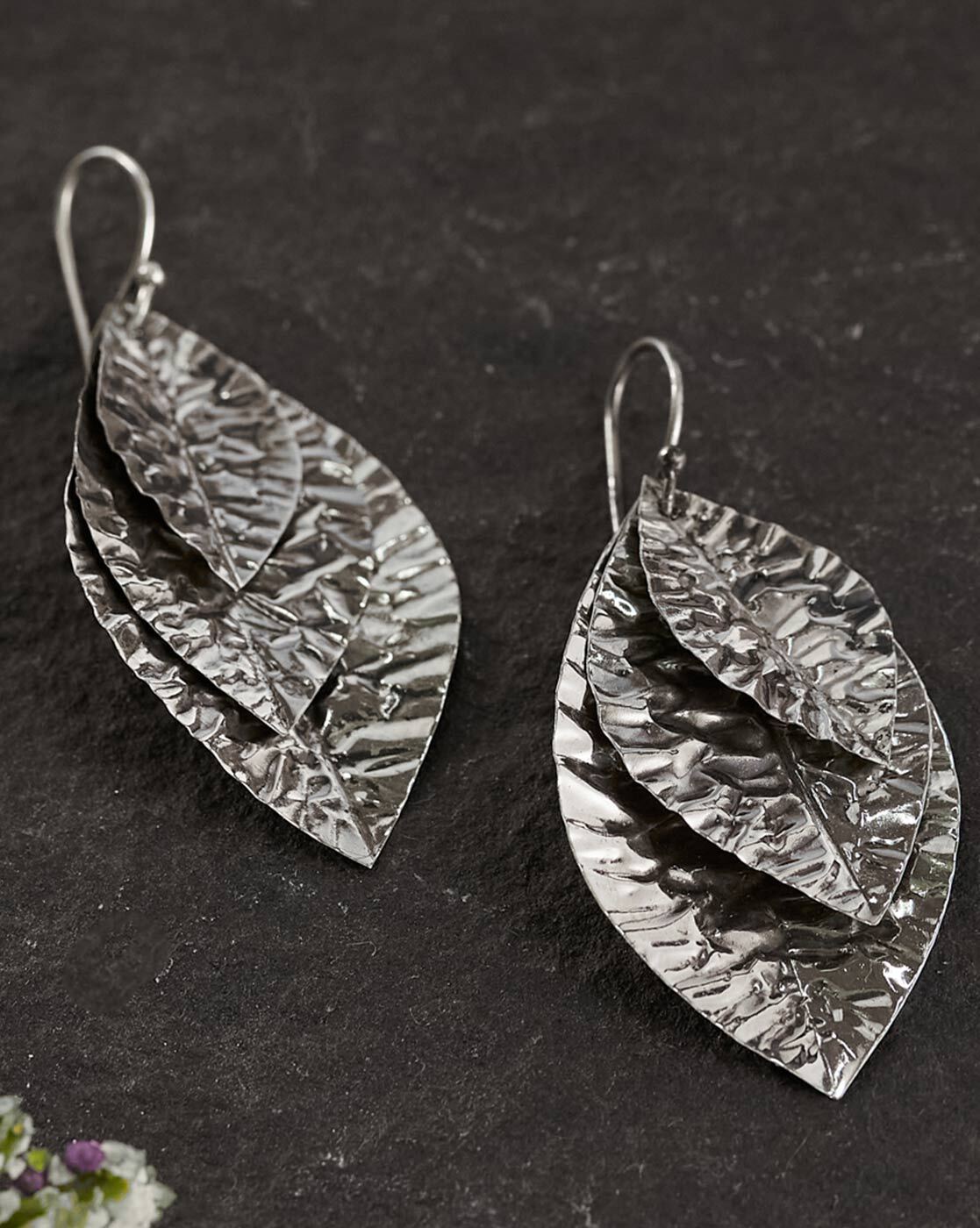 Leaf Silver Earrings - kurifly