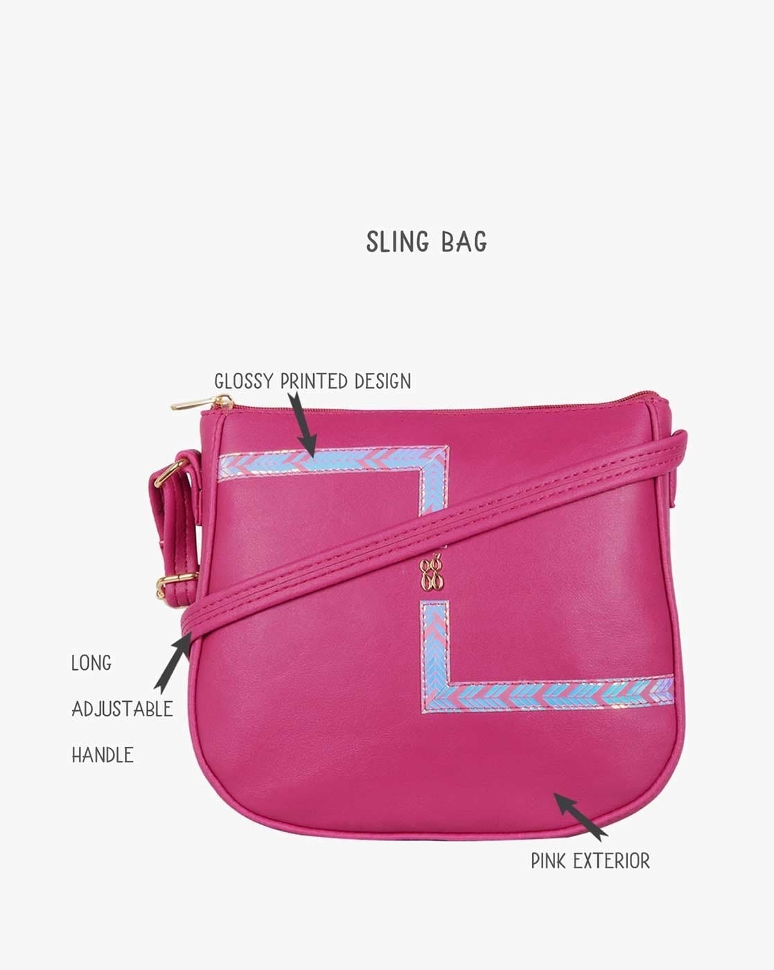 Glossy best sale sling bag