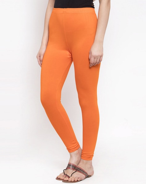 Buy Orange Leggings for Women by TAG 7 Online