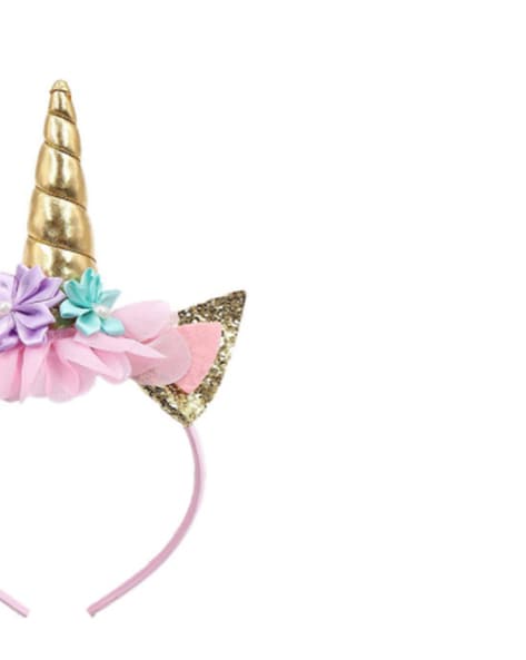 Shop Online Trendy Baby Pink Sequence Unicorn Hair Band at 159