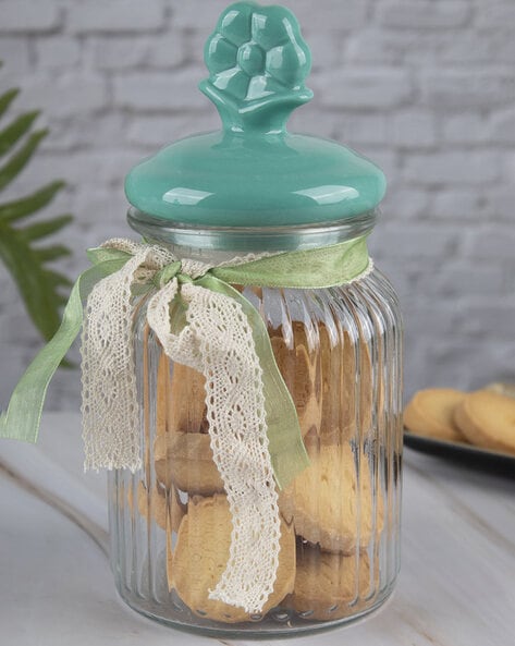 Market99 Glass Jar With Lid And Spoon - Food Storage, Kitchen