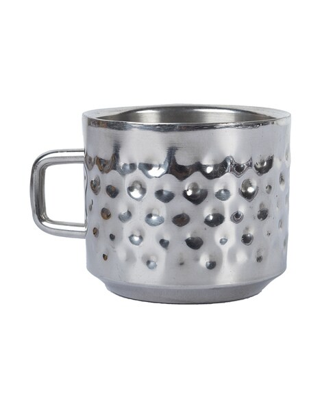 Stainless Steel Mugs, Tea & Coffee Mugs, Silver, Stainless Steel, Set of 2  - MARKET 99