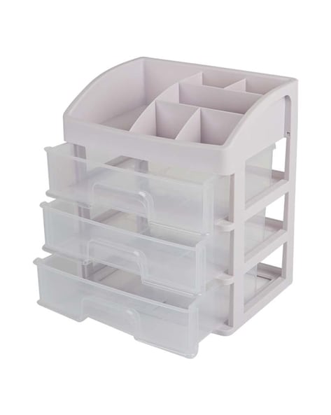 3 Layers Makeup Organizer with Drawer Cosmetic Storage Rack