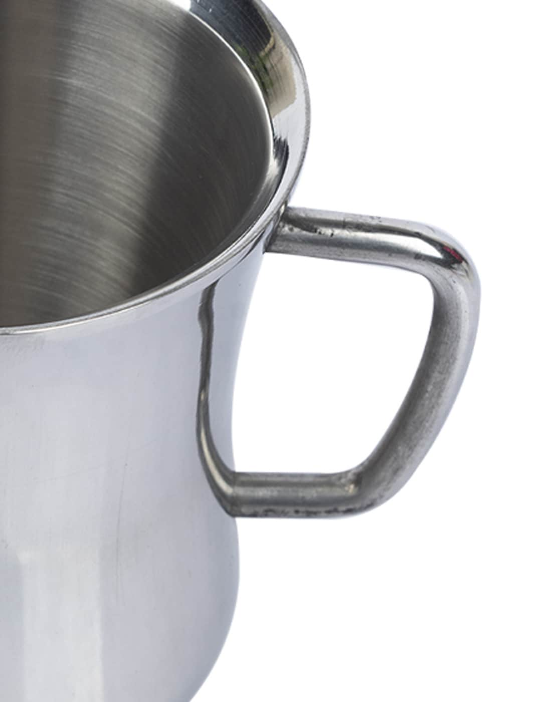 Stainless Steel Mugs, Tea & Coffee Mugs, Silver, Stainless Steel, Set of 2  - MARKET 99