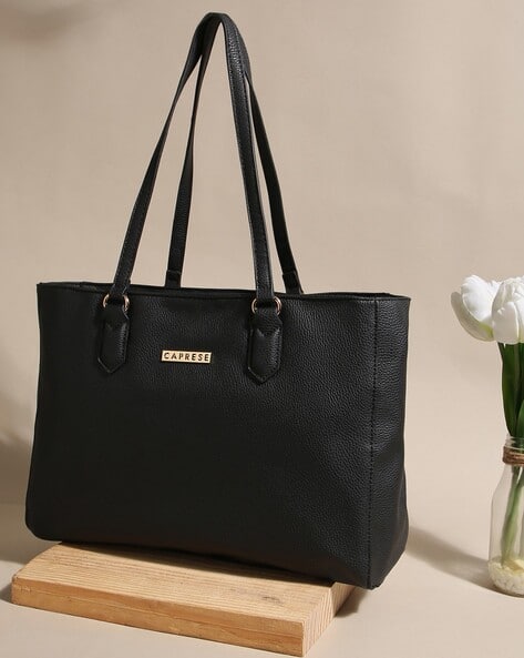 CAPRESE Lidwina Textured Tote Bag with Zip Closure