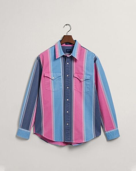 Relaxed Fit Vertical Striped casual Shirt