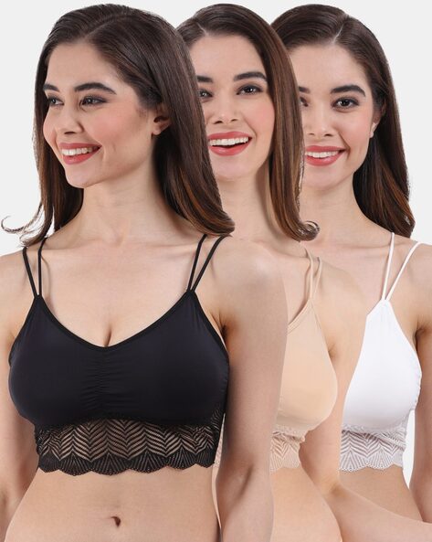 Pack of 3 Non-Wired Bralettes
