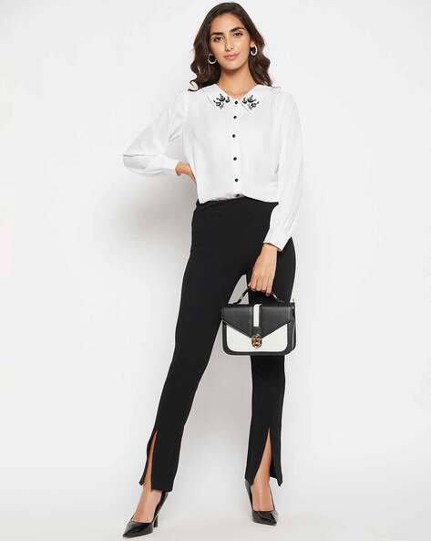 What goes well with black pants women? : u/stylescentre