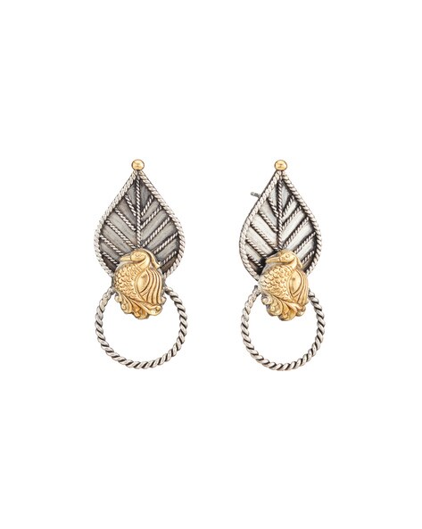 Flipkart.com - Buy fabindia Silver Golden Plated Jhumka Earring Silver  Drops & Danglers Online at Best Prices in India