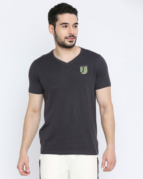 Buy Slate Grey Tshirts for Men by UNDERJEANS Online Ajio