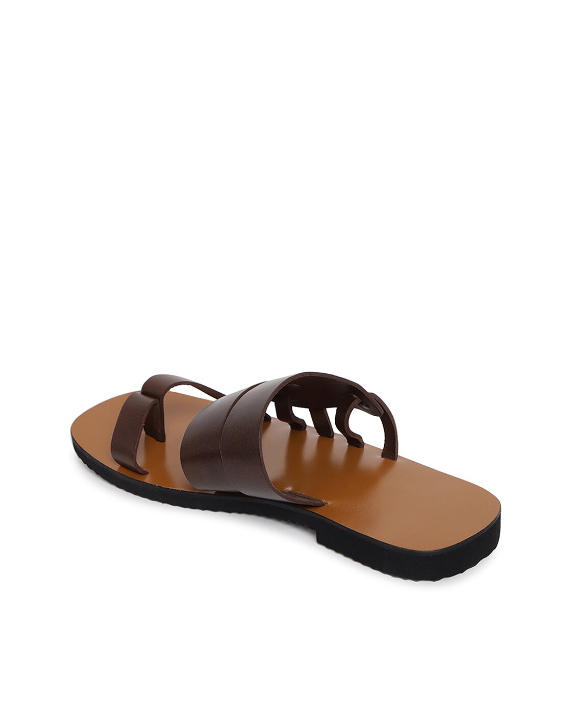 Buy Brown Leather Chappal for Men Online at Fabindia | 20133294