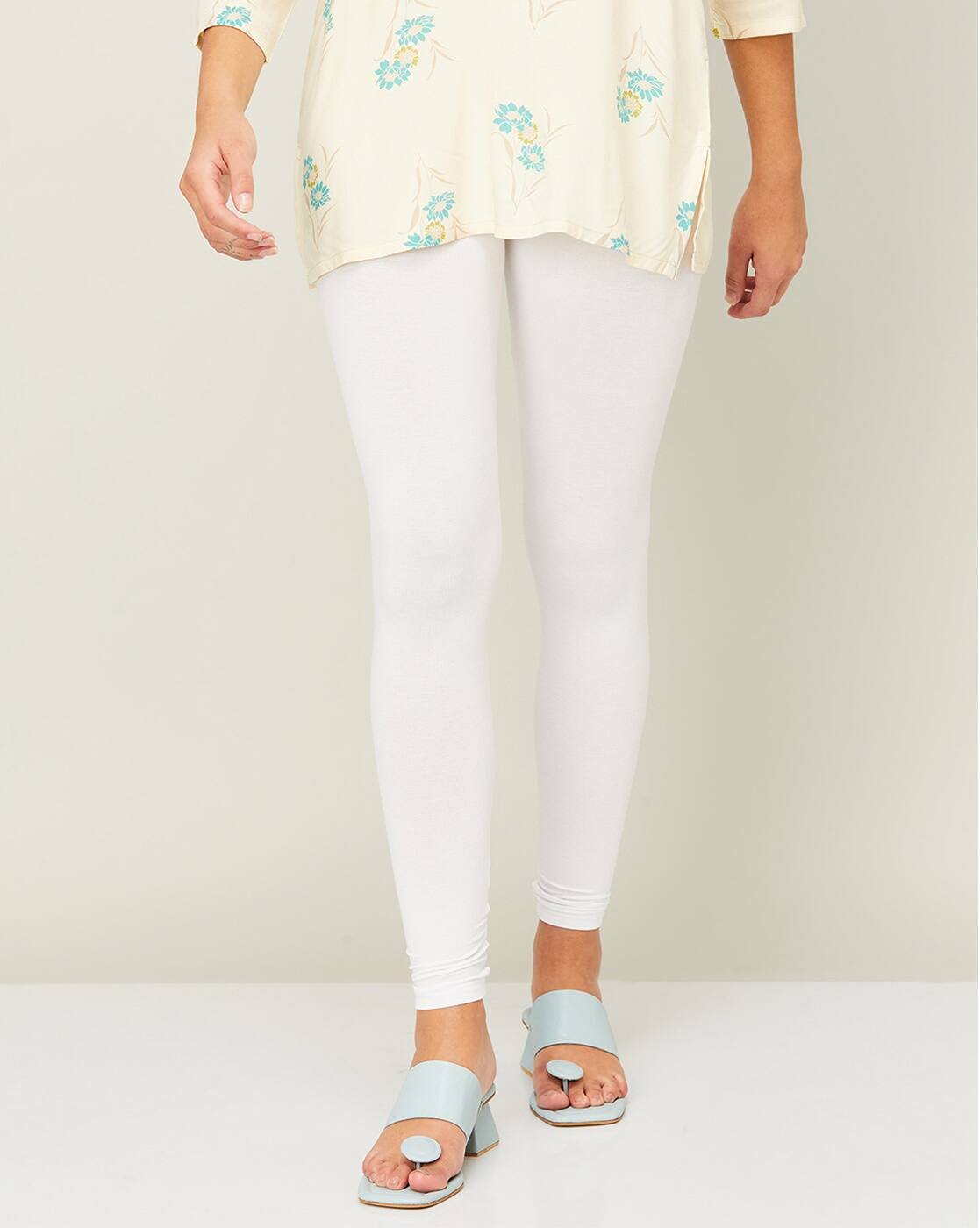 Buy Beige Leggings for Women by Melange by Lifestyle Online | Ajio.com