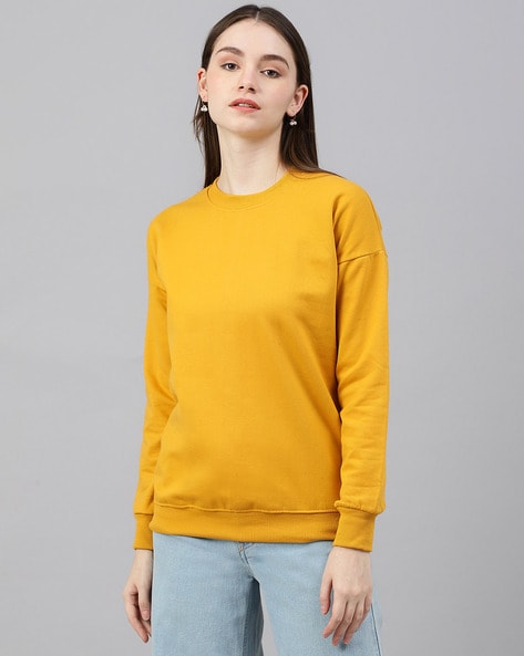 Mustard sweatshirt womens online