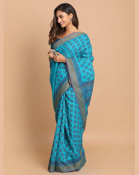 Buy Poonam Embroidered Gadwal Cotton Silk Green Sarees Online @ Best Price  In India | Flipkart.com