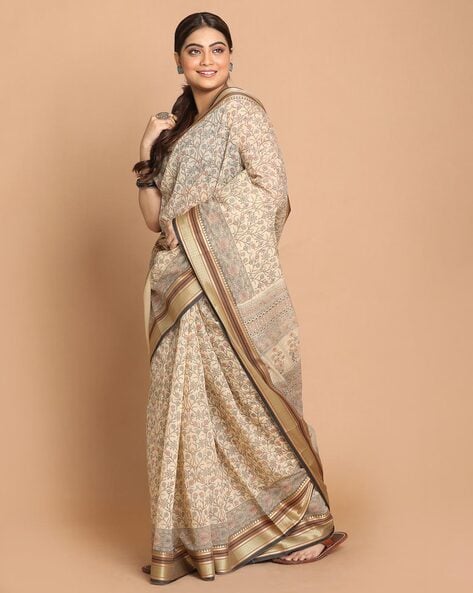 Buy Mustard Sarees for Women by PARAMPARIK TEXTILE Online | Ajio.com