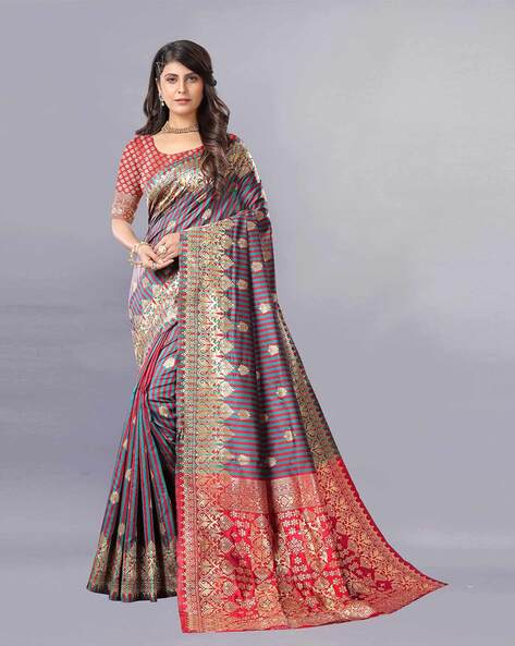 Buy Multicoloured Sarees for Women by Indie Picks Online | Ajio.com